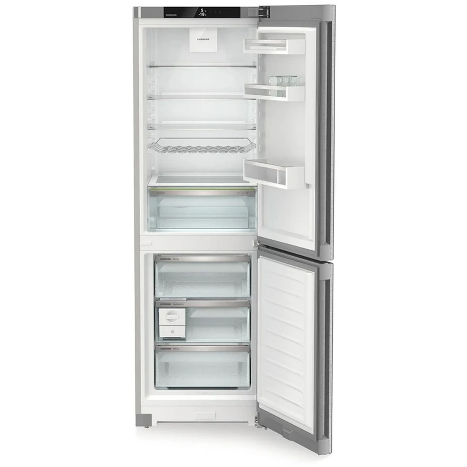 Liebherr Plus CNSDB5223 60cm No Frost Freestanding 70/30 Fridge Freezer Stainless Steel - Image 4