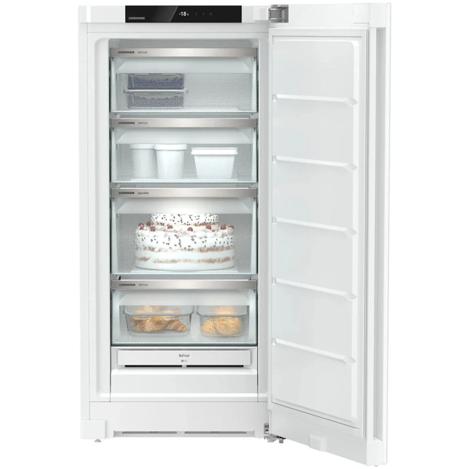 Liebherr Plus FND4224 60cm 160L Upright Tall Freestanding Freezer White - Image 2