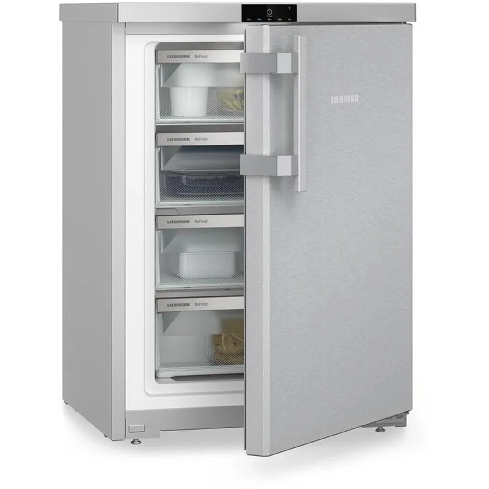 Liebherr Plus FNSDDI1624 60cm No Frost Under Counter Freestanding Freezer Stainless Steel - Image 2