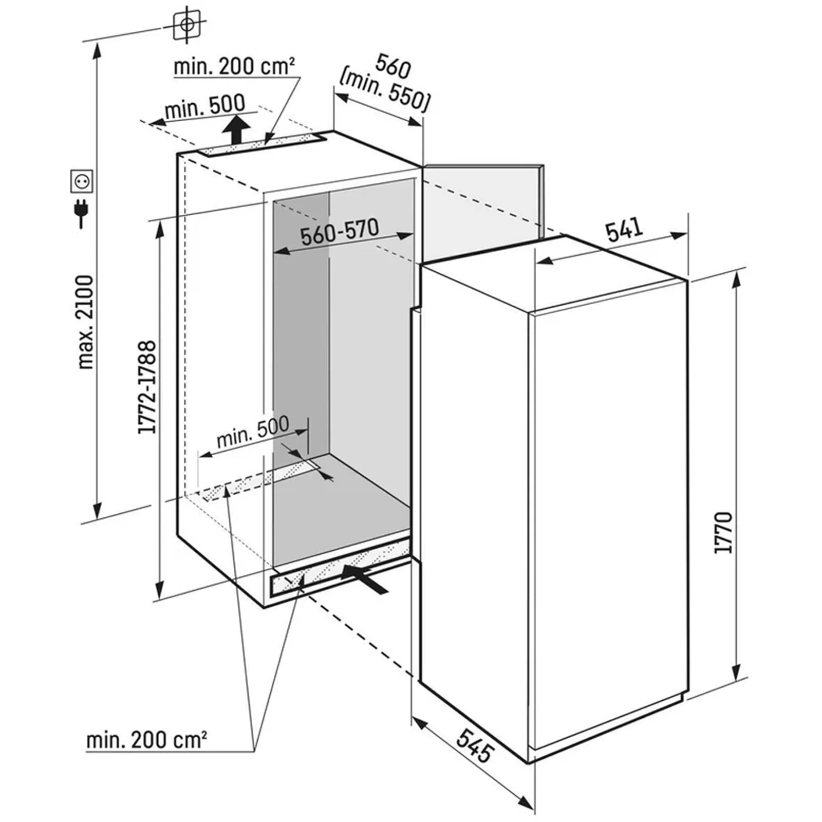 Liebherr Plus SIFNSE5128 Frost Free Fully Integrated Upright Freezer - Image 3