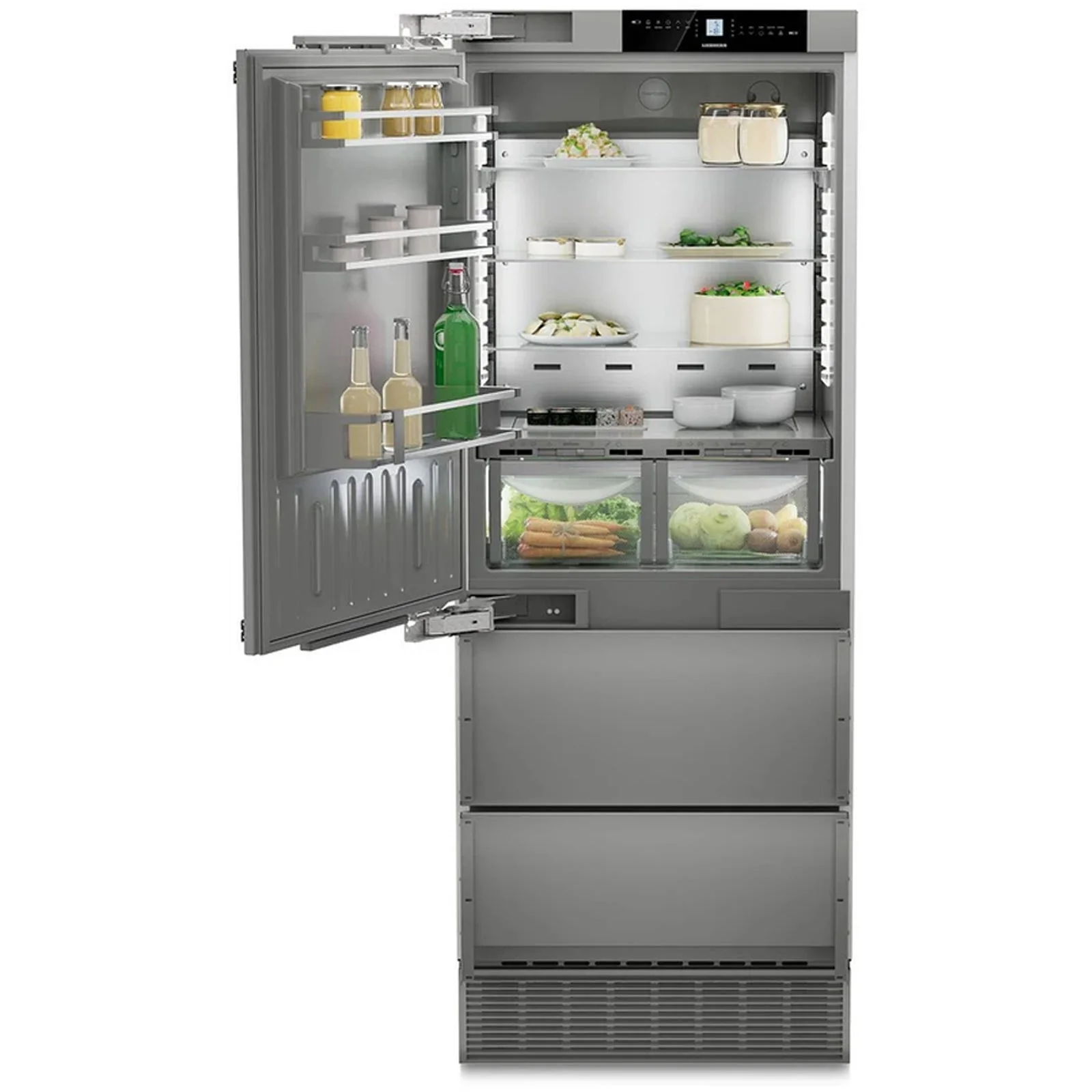 Liebherr Premiumplus ECBNE7871 402L Bio Fresh No Frost Built in Fridge Freezer Stainless Steel - Image 2