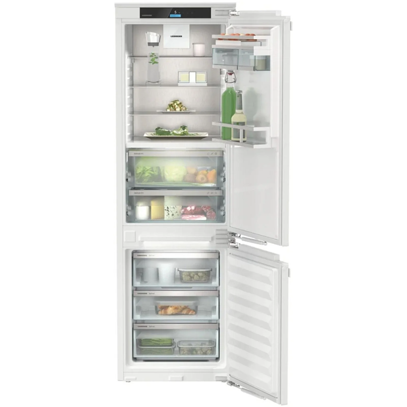 Liebherr Prime ICBNCI5153 178cm 245L Bio Fresh No Frost Built in Fully Integrated Fridge Freezer White - Image 2