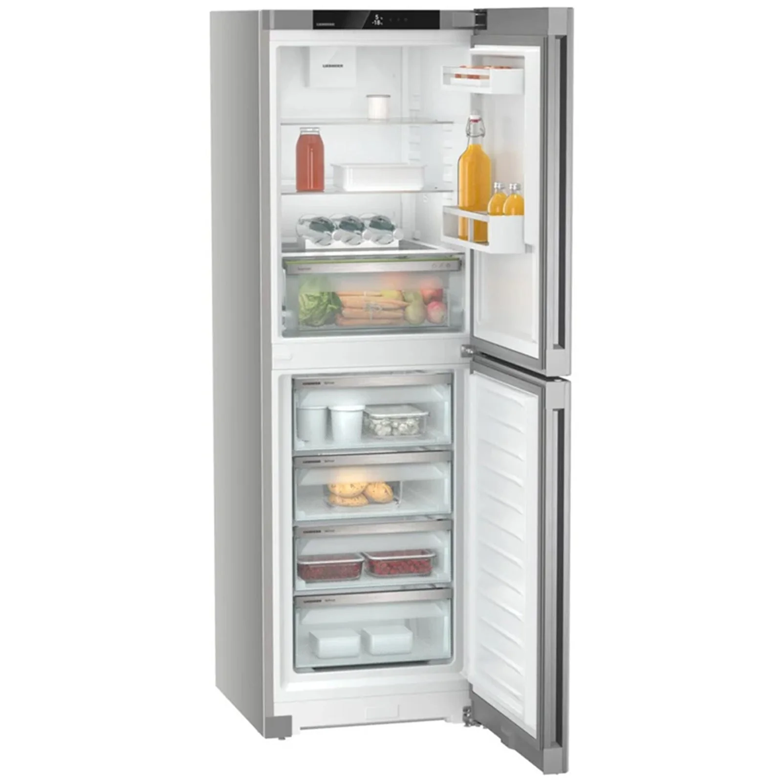 Liebherr Pure CNSFD5204 60cm 319L No Frost 50/50 Fridge Freezer Silver - Image 3