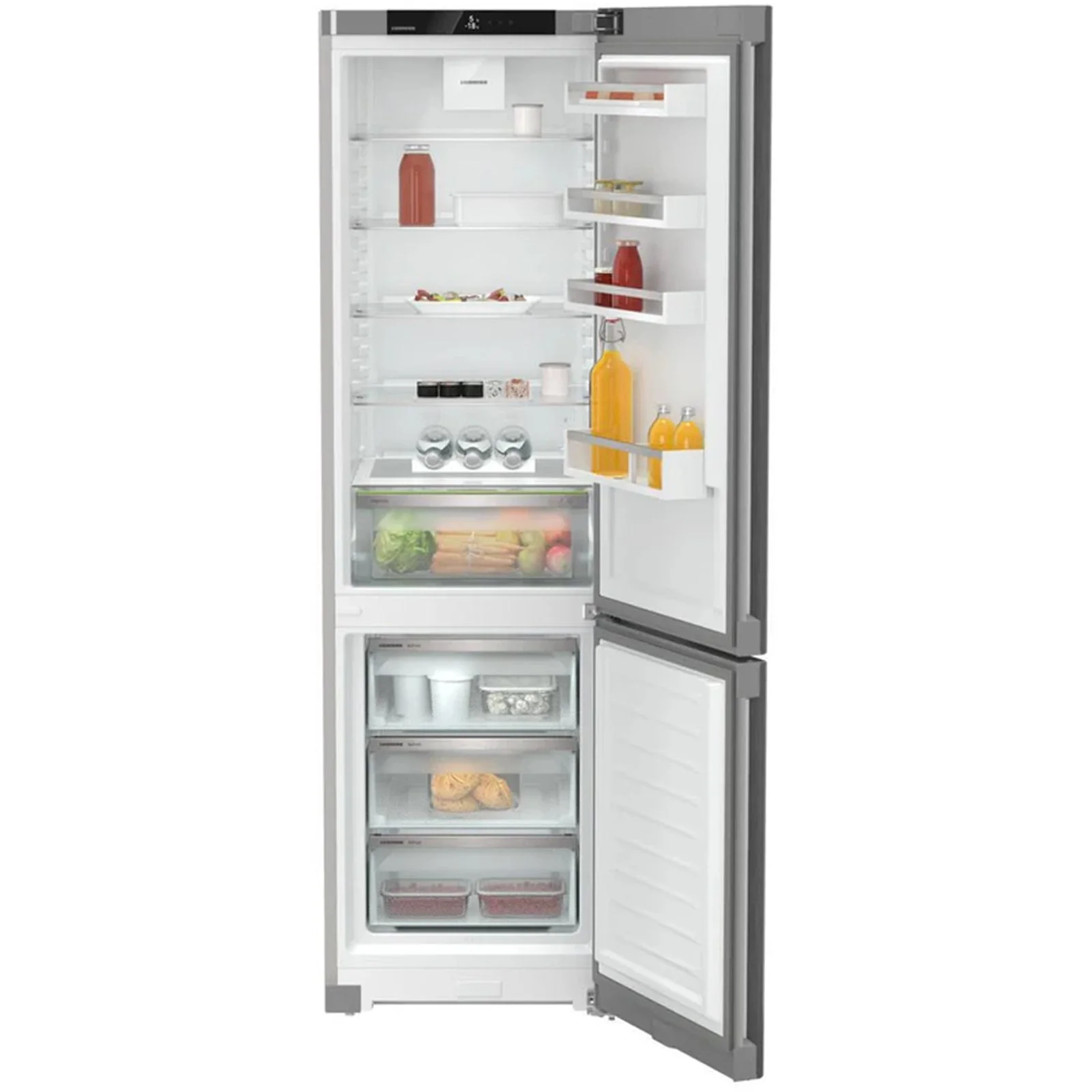 Liebherr Pure CNSFD5703 60cm 369L No Frost Fridge Freezer Silver - Image 7