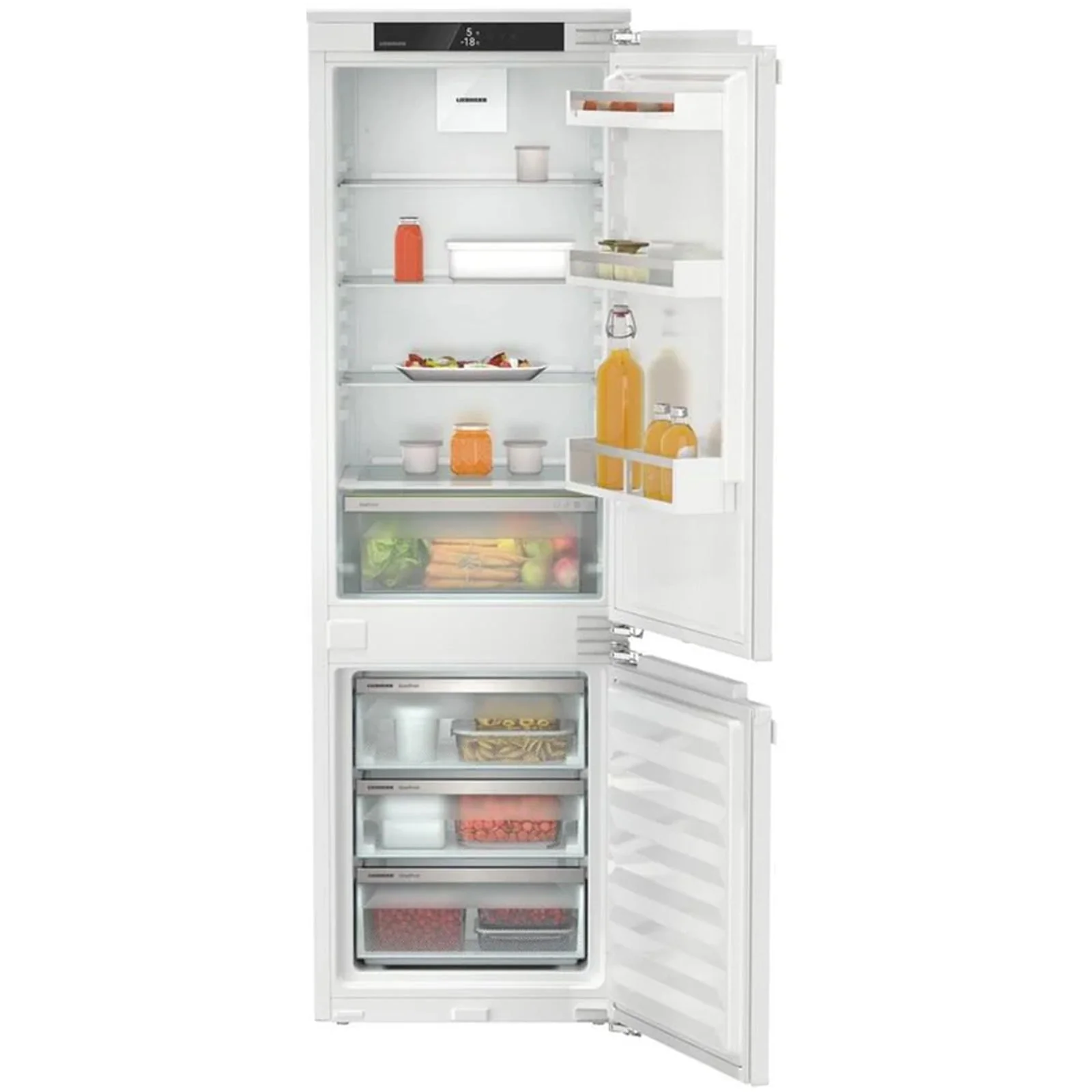 Liebherr Pure ICE5103 178cm Easy Fresh Smart Frost Built in Fully Integrated Fridge Freezer White - Image 2