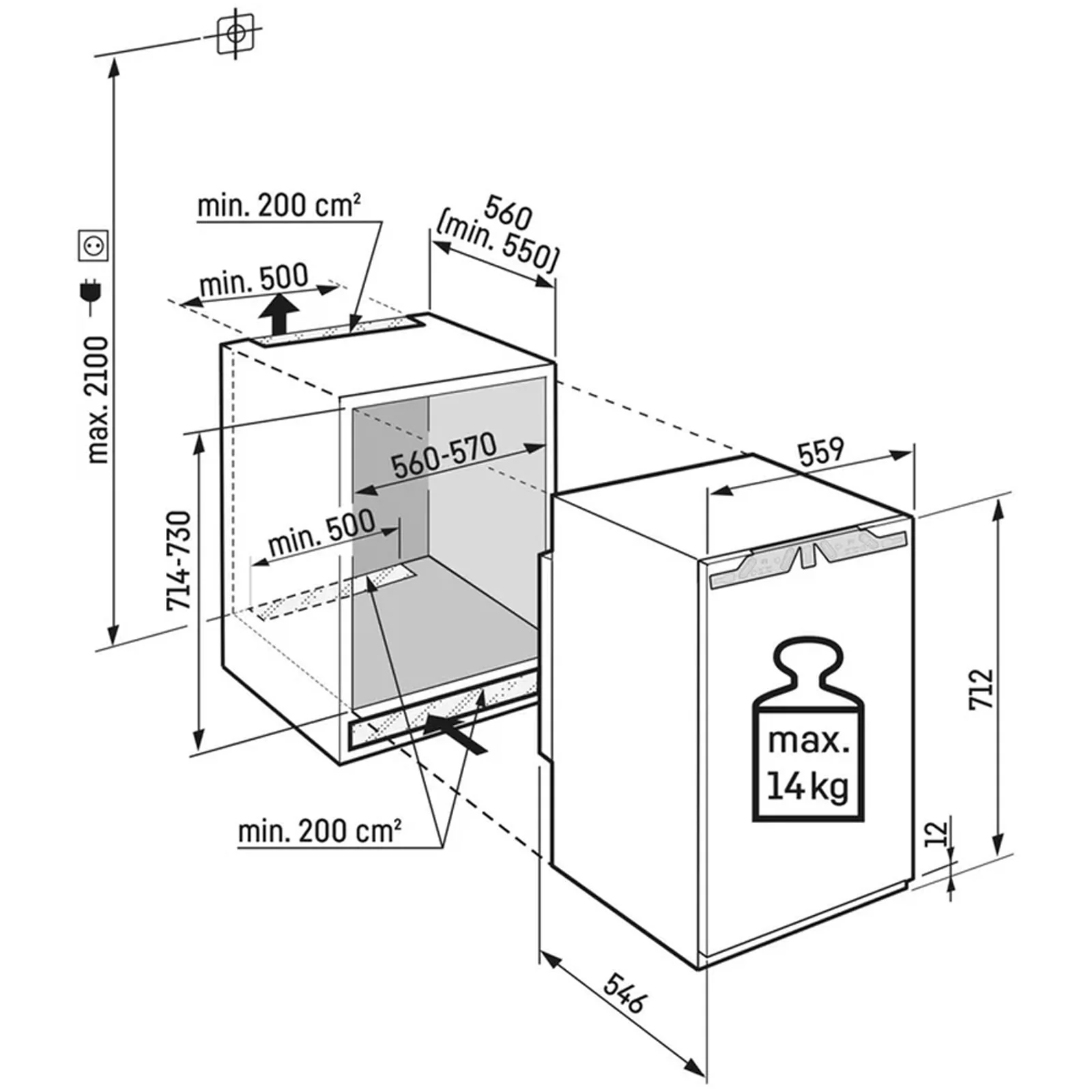 Liebherr Pure IFND3503 No Frost Fully Integrated Freezer - Image 4