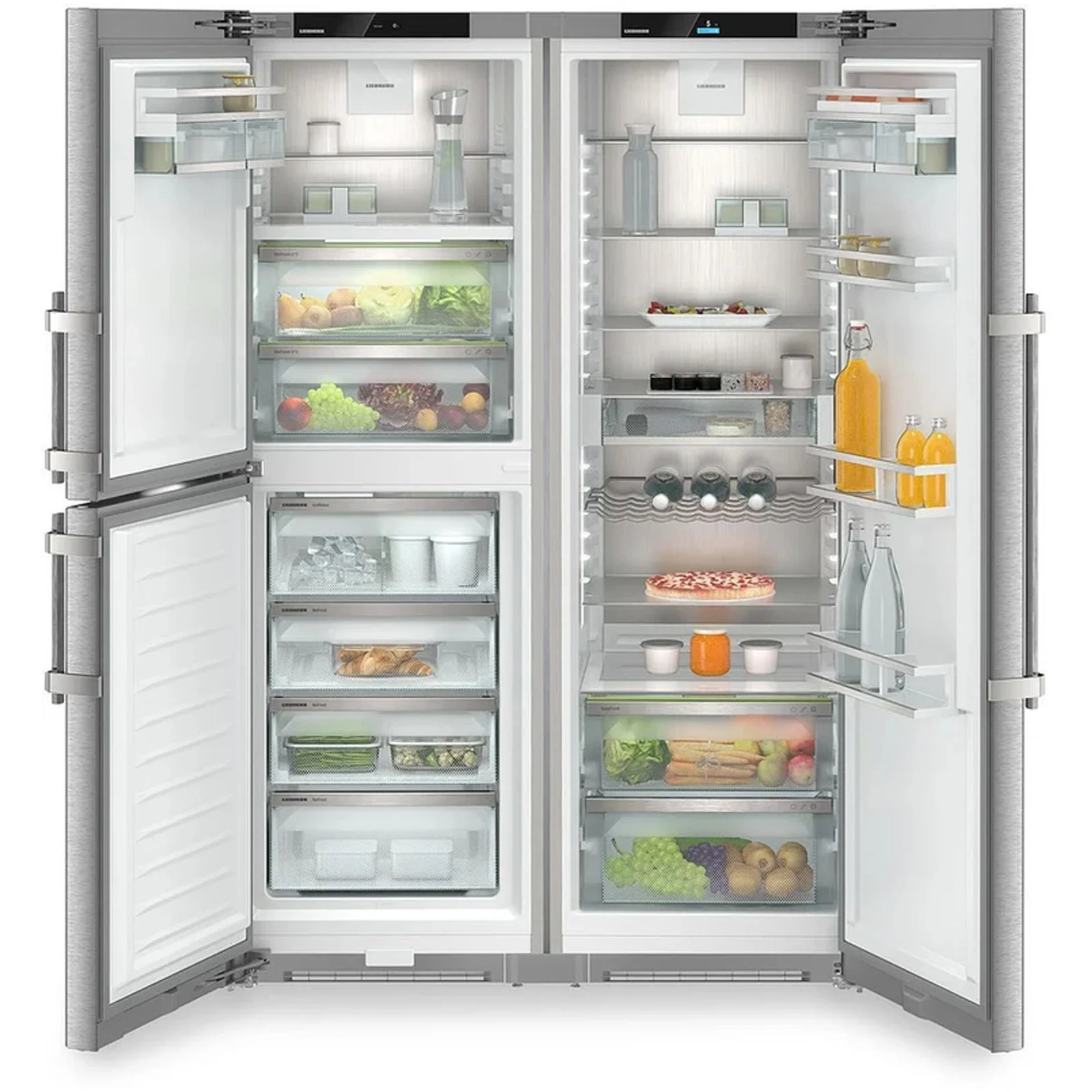 Liebherr XRCSD5255 716L Freestanding No Frost Side by Side Fridge Freezer with Ice Maker in Stainless Steel - Image 2