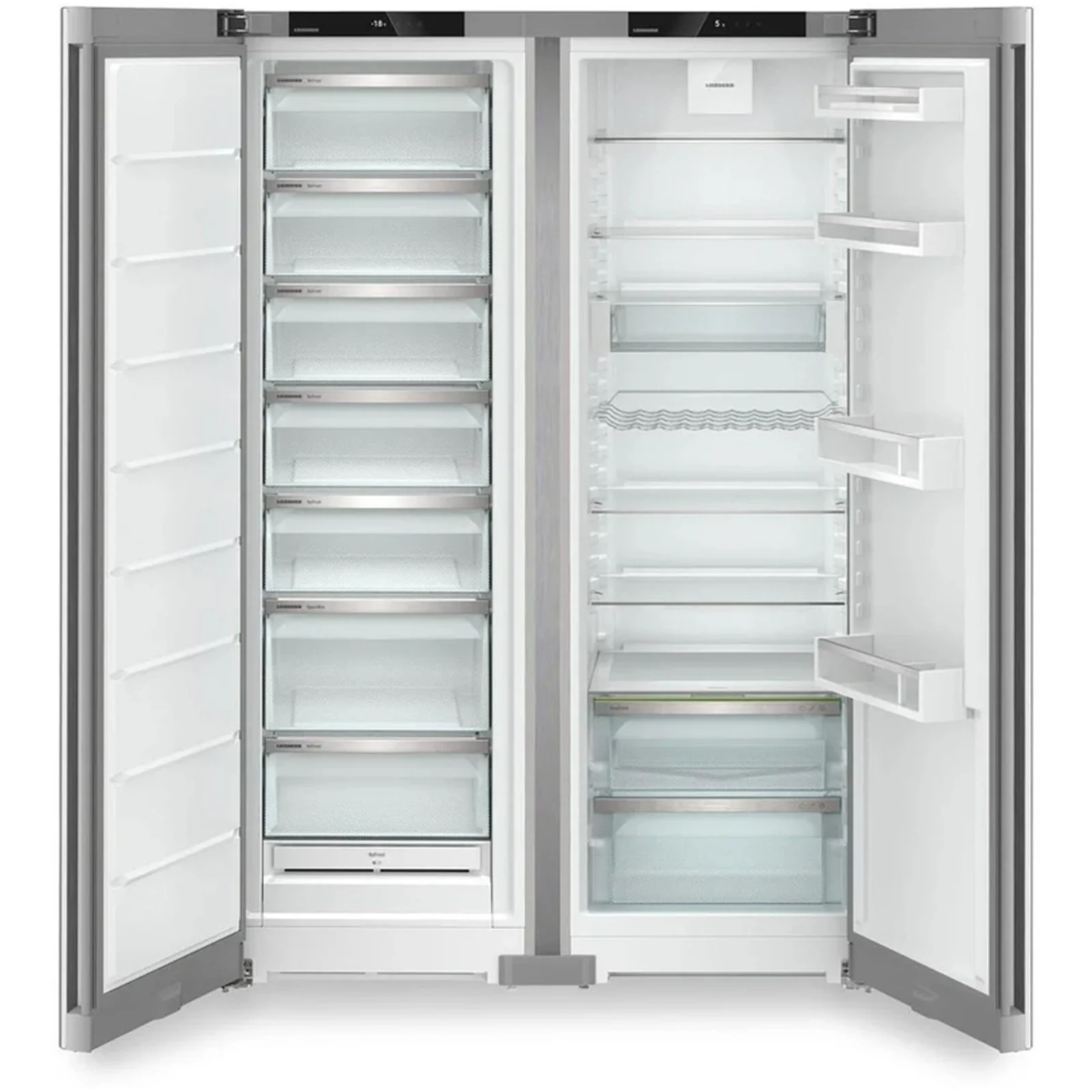 Liebherr XRFSF5220 677L Freestanding No Frost Side by Side Fridge Freezer in Stainless Steel - Image 2