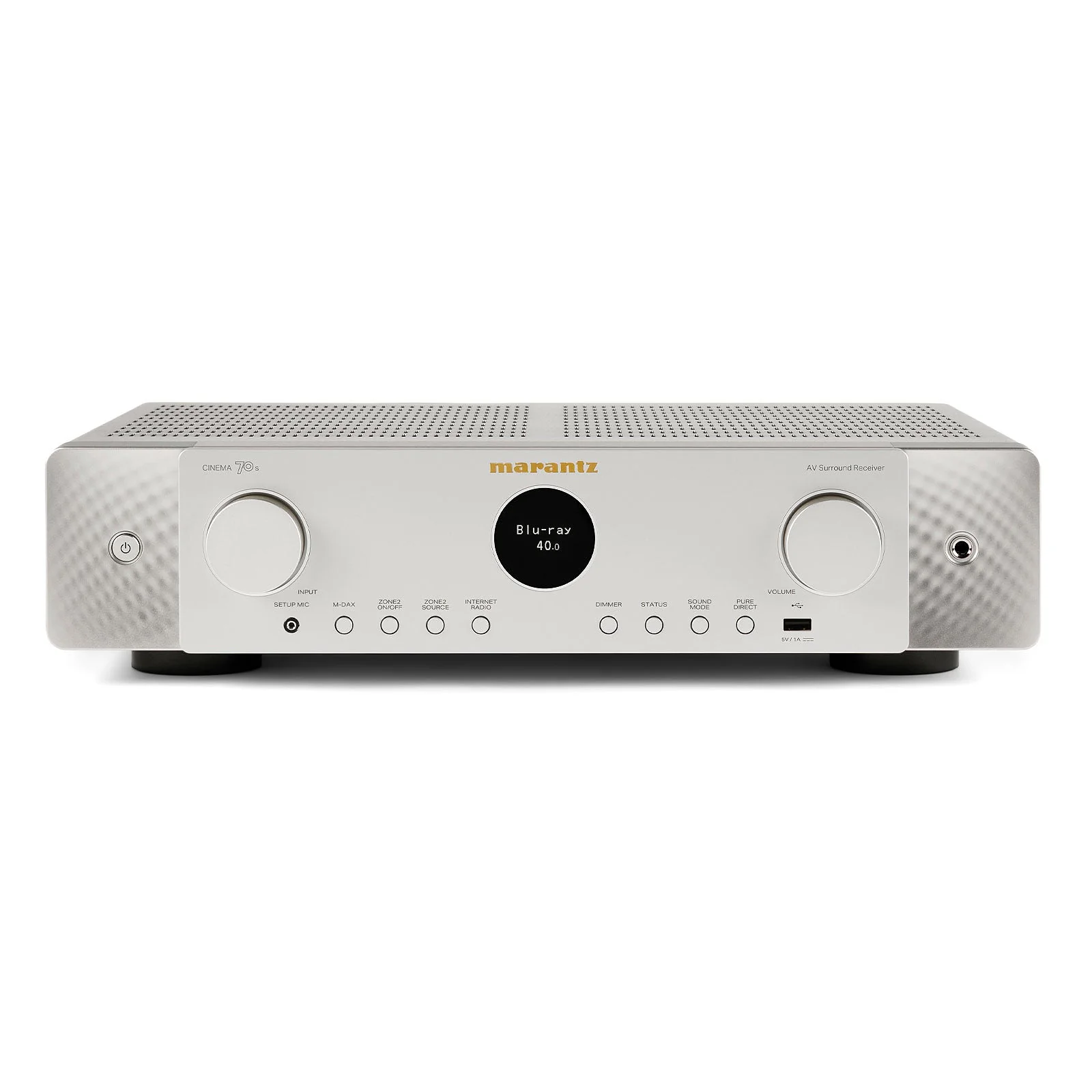 Marantz CINEMA 70s 7.2 Channel AV Receiver Silver with Monitor Audio Bronze 50 7G 5.1 Speaker Package White White - Image 2