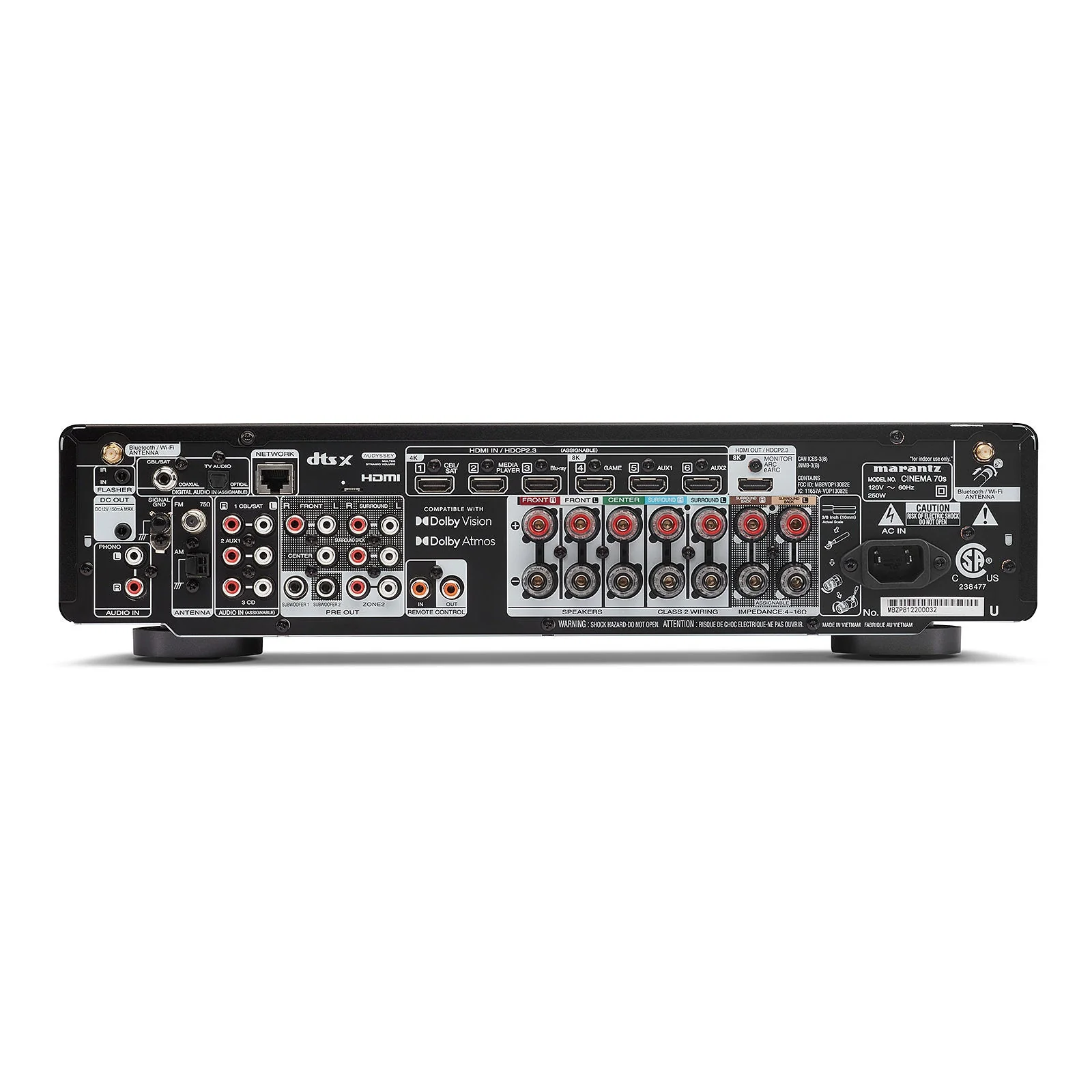 Marantz CINEMA 70s 7.2 Channel AV Receiver Silver with Monitor Audio Bronze 50 7G 5.1 Speaker Package White White - Image 6