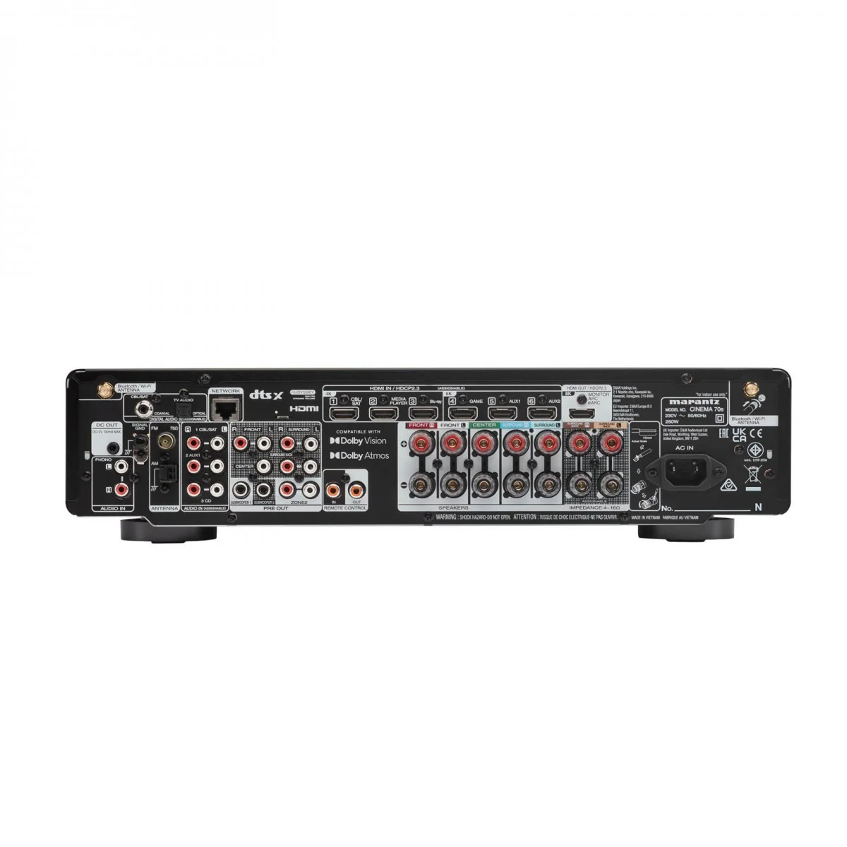Marantz CINEMA 70s 7.2 Channel AV Receiver with Monitor Audio Bronze 300 7G 5.1 Speaker Package Black - Image 7
