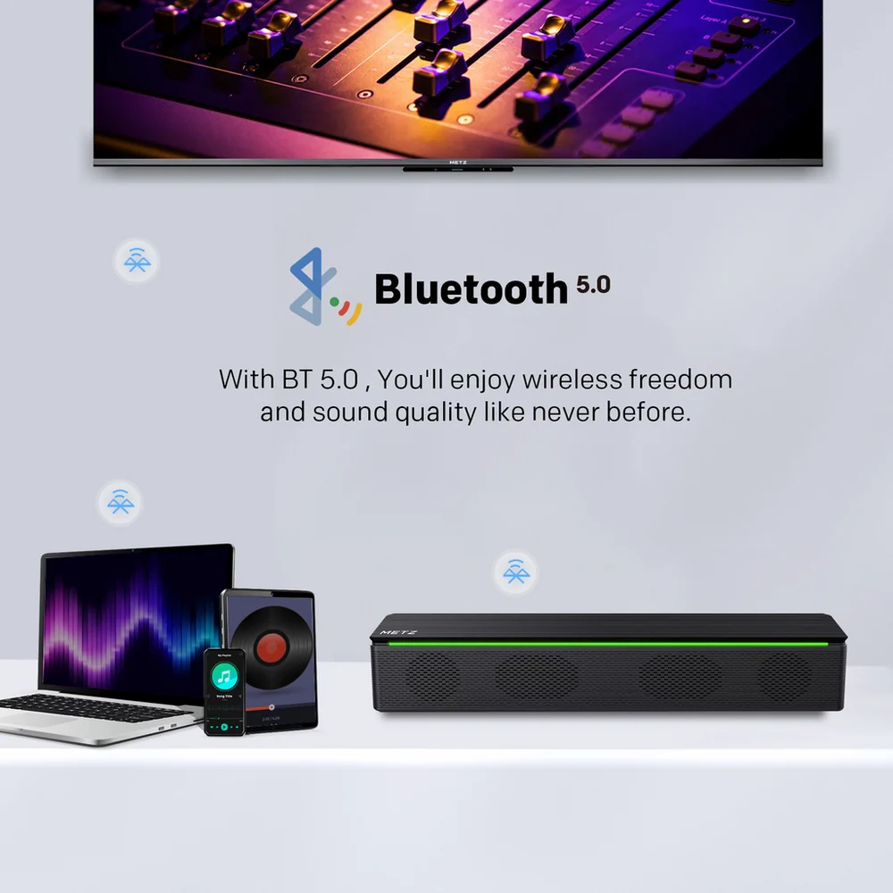 METZ MEBS60 Wireless Portable Bluetooth Speaker - Black - Image 4