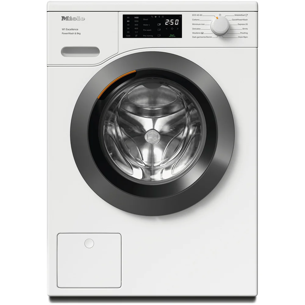 Miele WEB365 WCS PowerWash 8kg 1400 Spin Freestanding Washing Machine Lotus White