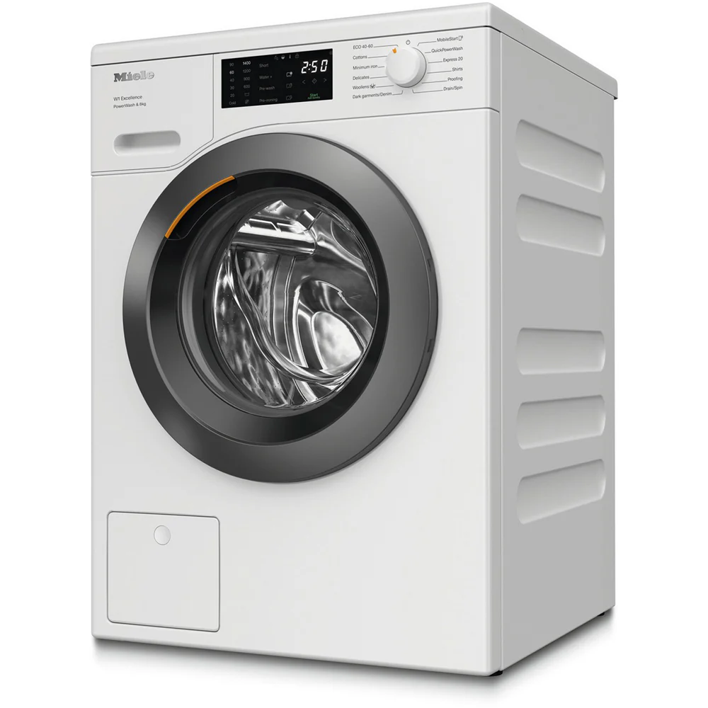 Miele WEB365 WCS PowerWash 8kg 1400 Spin Freestanding Washing Machine Lotus White - Image 2