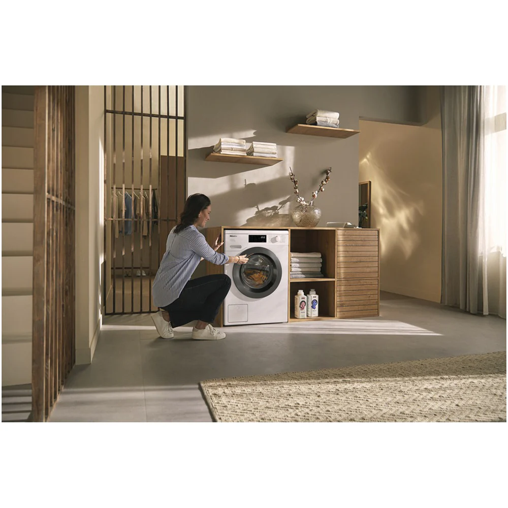 Miele WEB365 WCS PowerWash 8kg 1400 Spin Freestanding Washing Machine Lotus White - Image 7