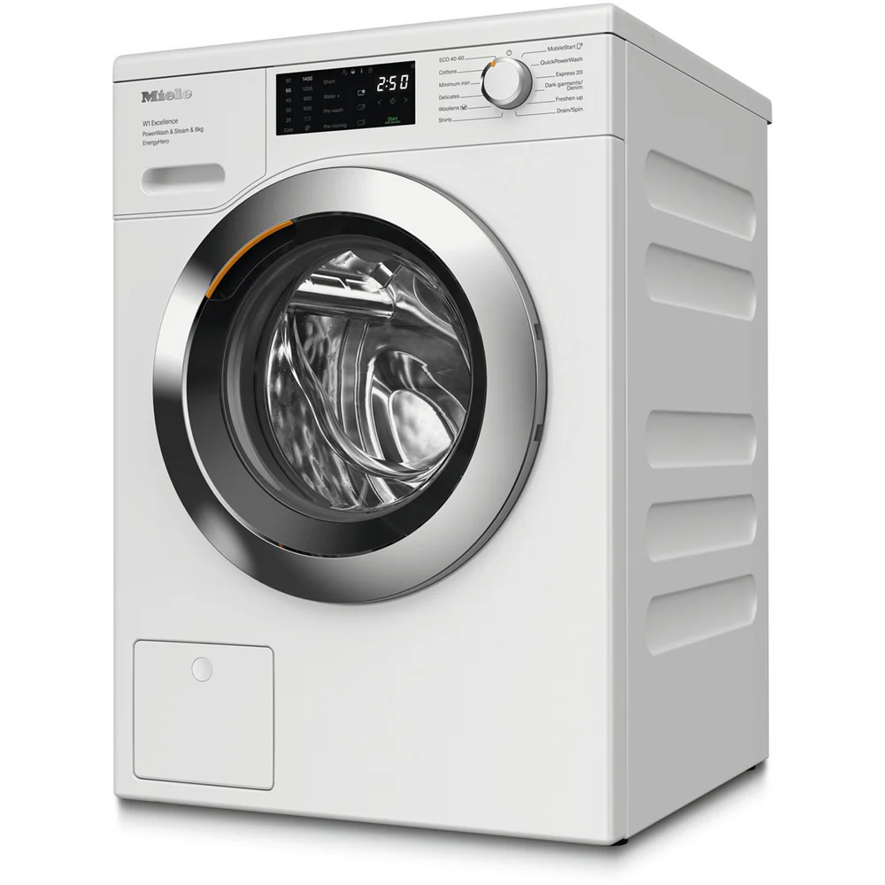 Miele WEE385 WCS 8kg 1400 Spin Power Wash & Steam Washing Machine Lotus White - Image 2