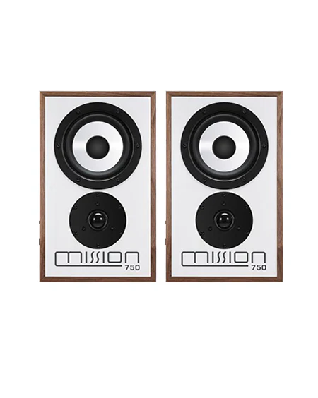 Mission 750 Bookshelf Speakers Pair Walnut