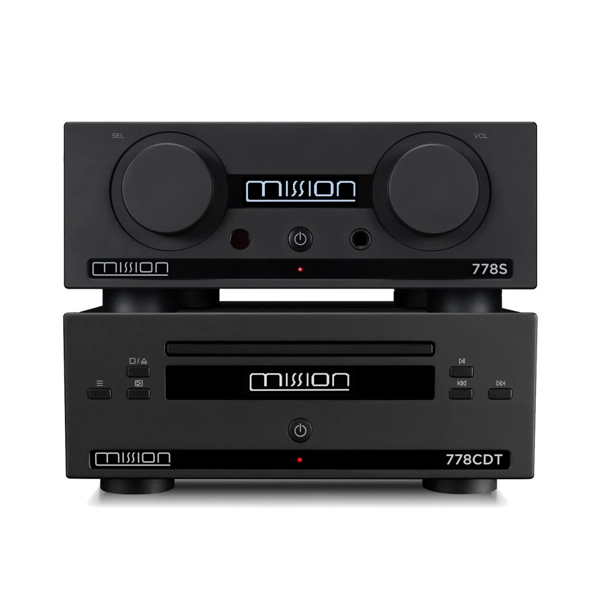 Mission 778S Network Music Streamer and 778CDT CD Transport Hi-Fi Bundle - Black