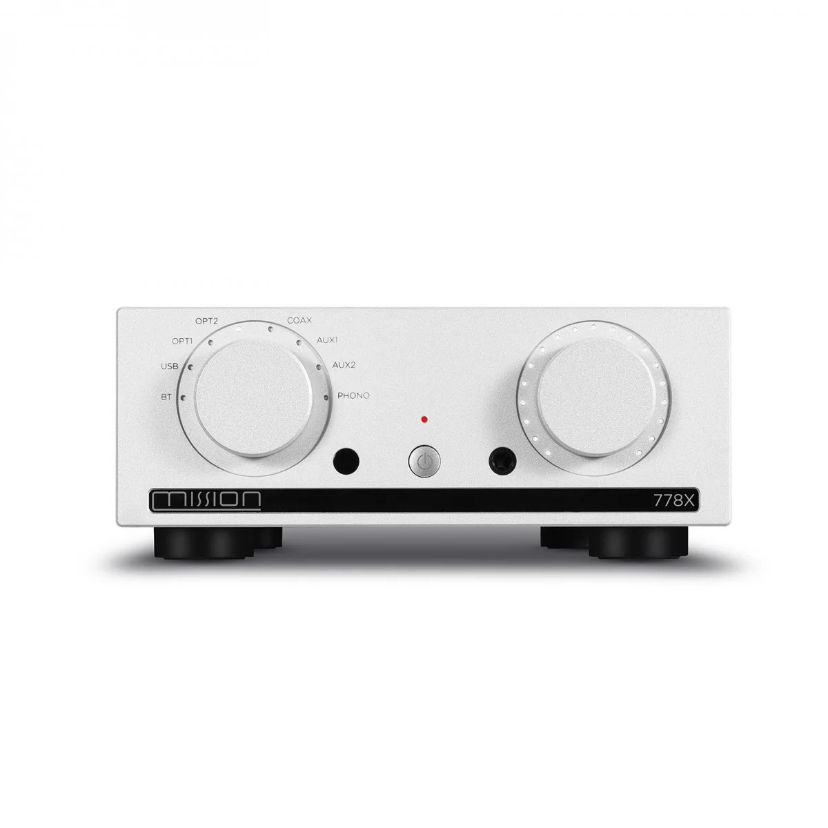 Mission 778X Integrated Amplifier Silver with Monitor Audio Bronze 50 7G Bookshelf Speakers White Pair HiFi Package - Image 2