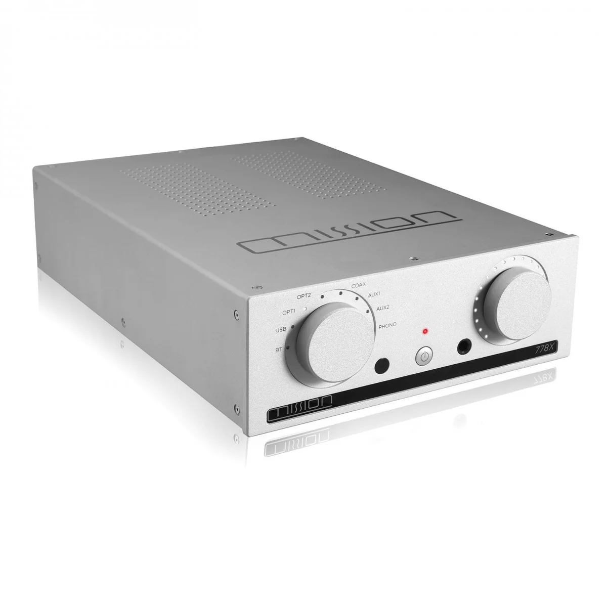 Mission 778X Integrated Amplifier Silver with Monitor Audio Bronze 50 7G Bookshelf Speakers White Pair HiFi Package - Image 8