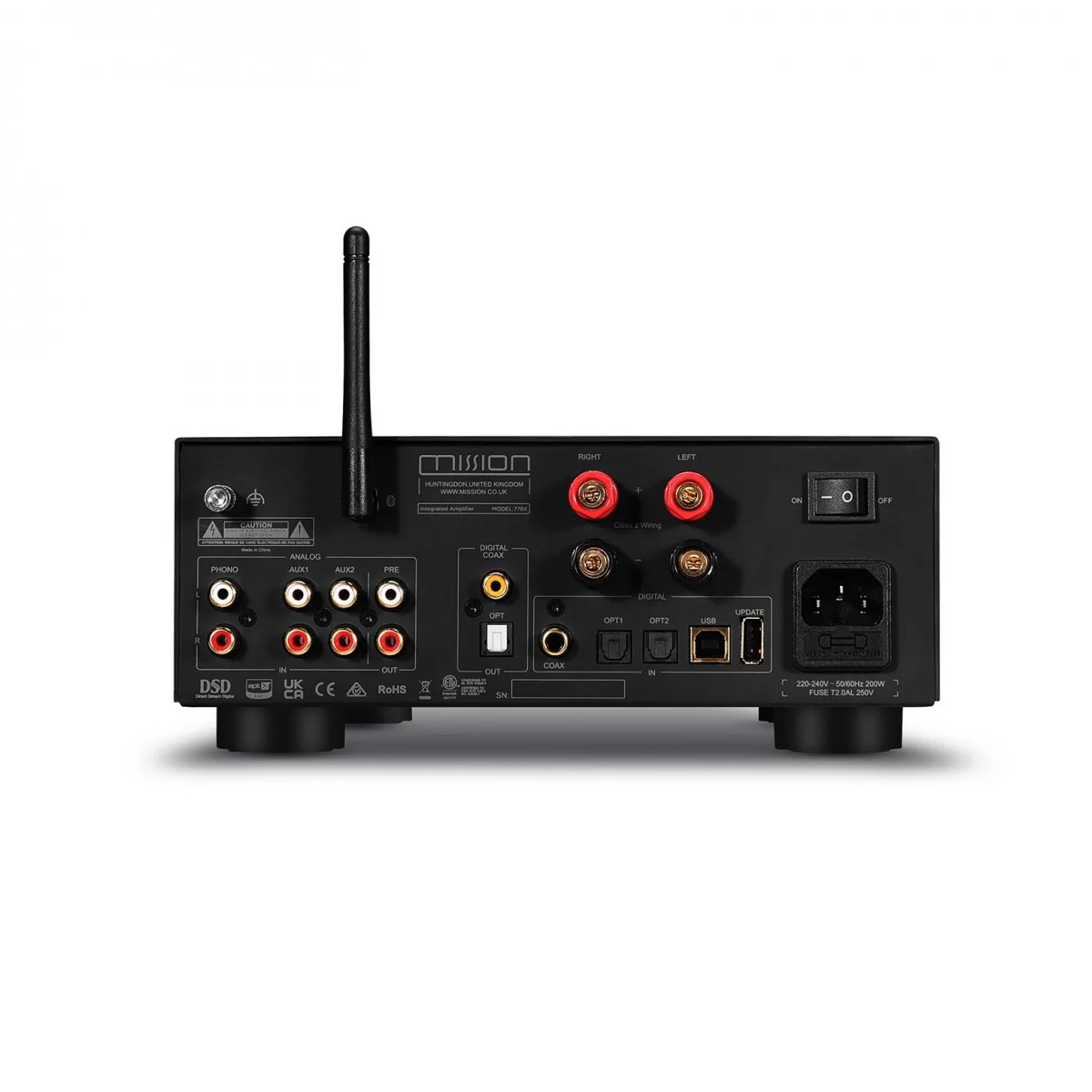 Mission 778X Integrated Amplifier with Bowers & Wilkins 606 S3 Standmount Speakers Pair - Black - Image 4