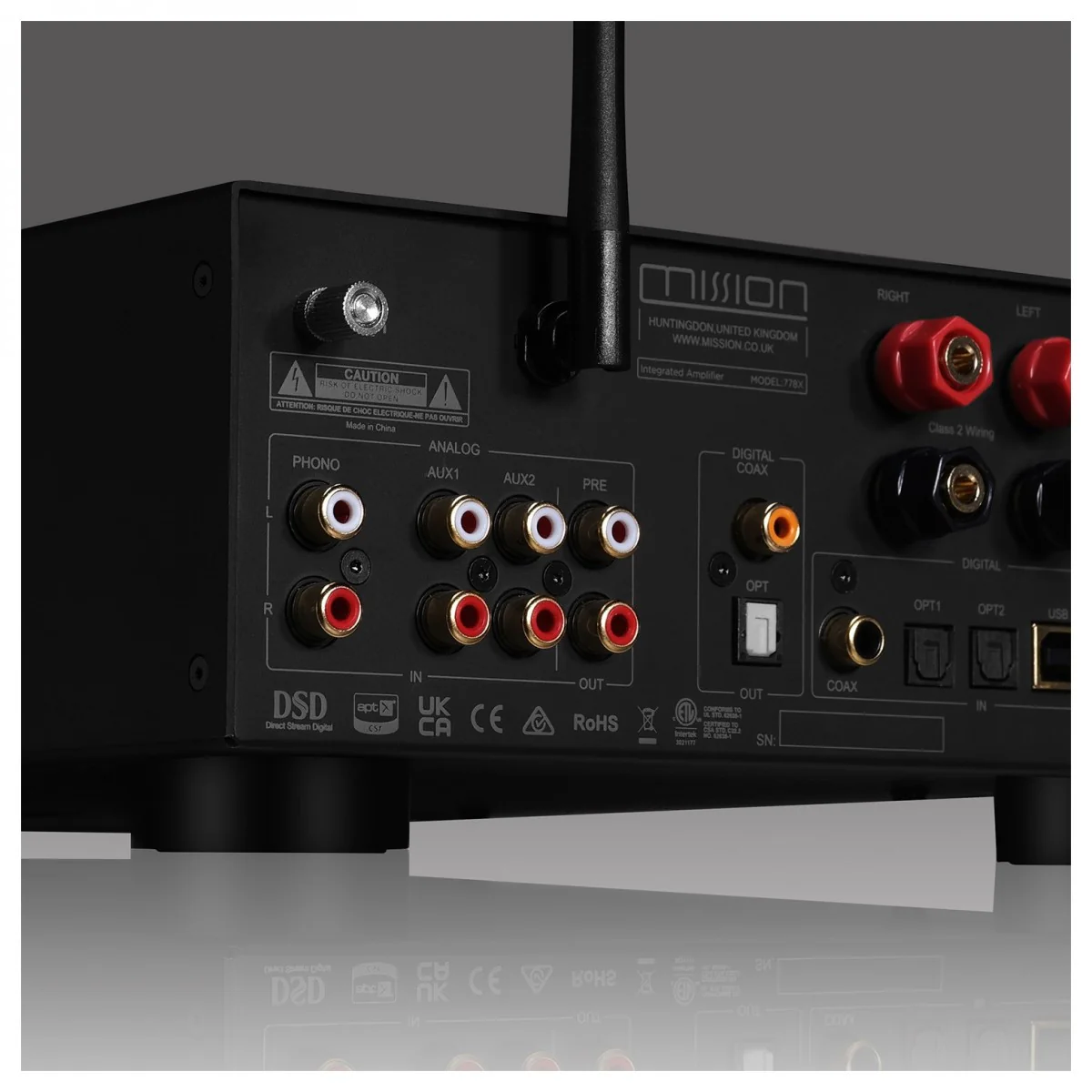 Mission 778X Integrated Amplifier with LX-2 MKII Bookshelf Speakers Pair HiFi Package - Black - Image 8