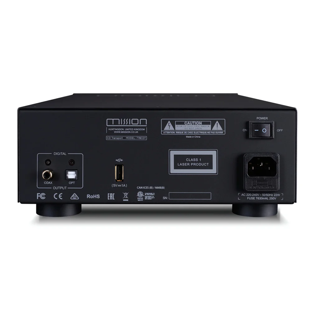 Mission 778X Stereo Amplifier and 778CDT CD Transport HiFi Bundle - Black - Image 5