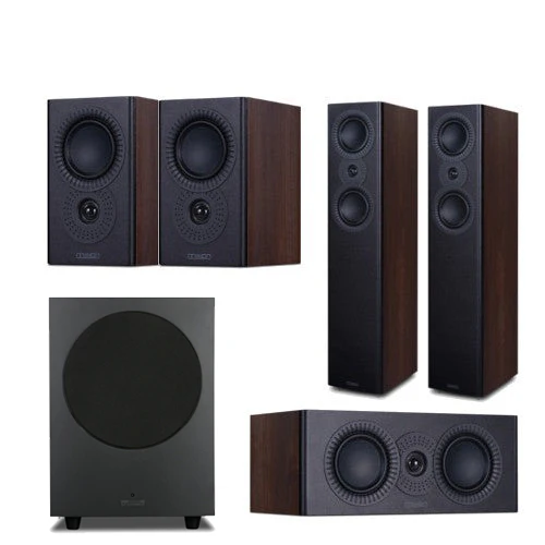 Mission LX MKII 5.1 Speaker Package Walnut (Black Subwoofer) - Image 6