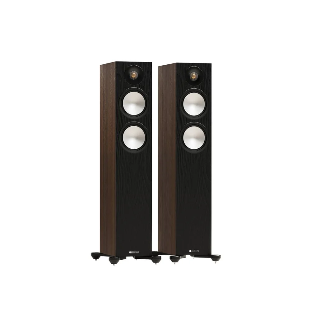 Monitor Audio Bronze 300 7G Floorstanding Speakers Pair Walnut