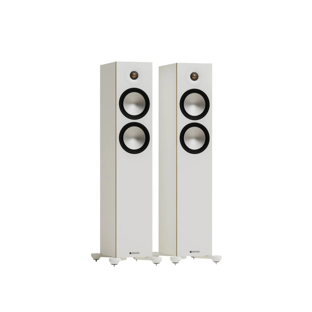 Monitor Audio Bronze 300 7G Floorstanding Speakers Pair White