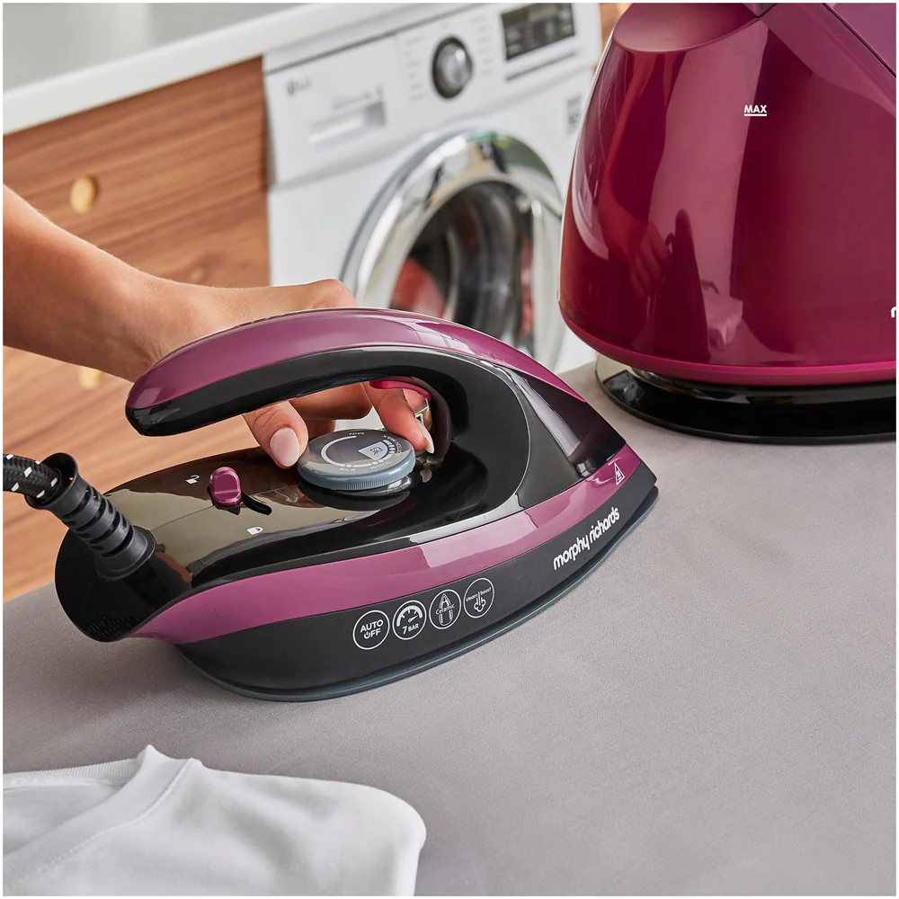 Morphy Richards 332102 Speed Steam Pro Steam Generator Iron Autoclean Purple - Image 13