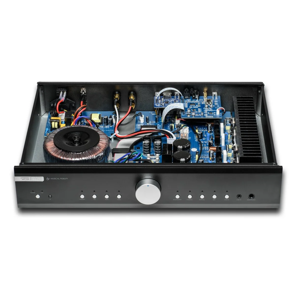 Musical Fidelity B1xi Integrated Amplifier with Monitor Audio Bronze 300 7G Floorstanding Speakers Pair Black - Image 6