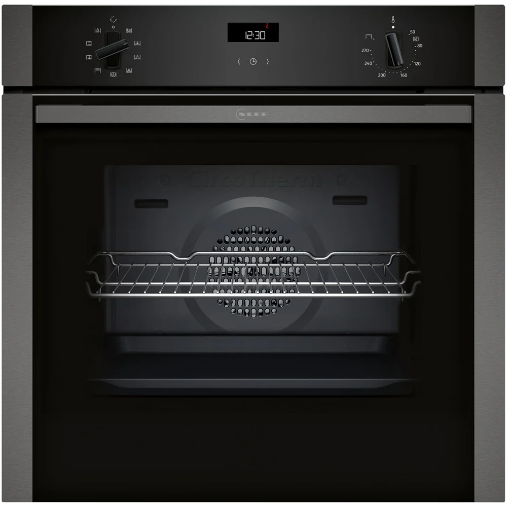 Neff B1ACE4AG3B N50 60cm Built in Electric Single Oven Graphite Grey