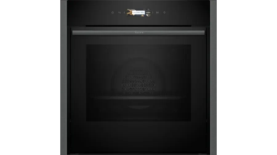 Neff B54CR71G0B N70 Slide and Hide Built-In Electric Single Oven Graphite Grey - Image 2