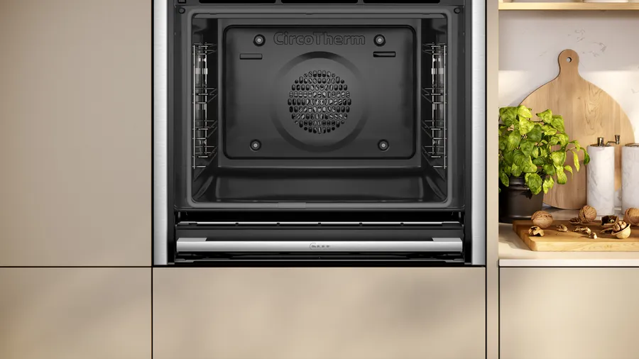 Neff B54CR71N0B N70 Slide and Hide Built-In Electric Single Oven Stainless Steel - Image 3