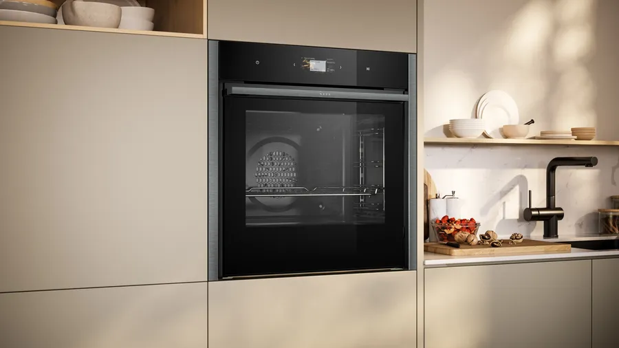 Neff B64CS71G0B N90 Slide and Hide Built-In Electric Single Oven Graphite - Image 5