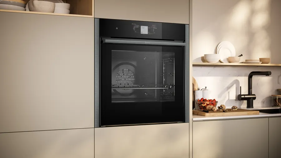 Neff B64CT73G0B N90 Slide and Hide Built-In Electric Single Oven Graphite - Image 5