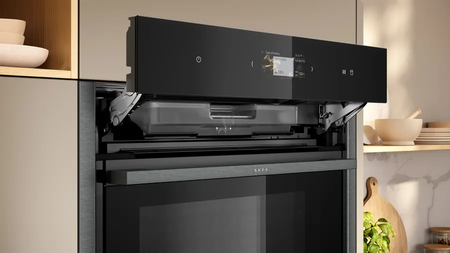 Neff B64VS71G0B N90 Slide and Hide Built-In Electric Single Oven Graphite - Image 3
