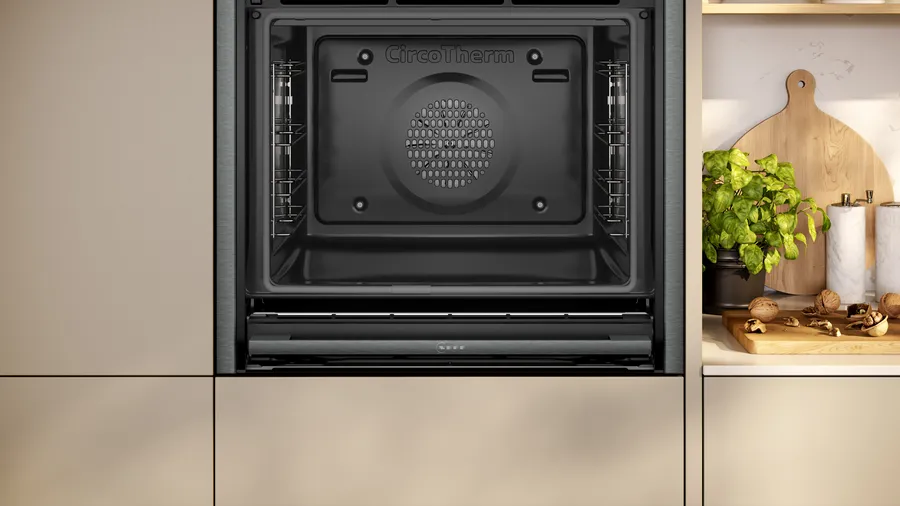 Neff B64VS71G0B N90 Slide and Hide Built-In Electric Single Oven Graphite - Image 5