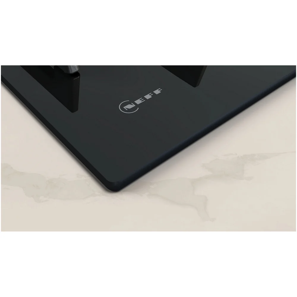 Neff T26PIP4S0 60cm Wide 4 Zone Gas Hob with Tempered Glass Black - Image 4