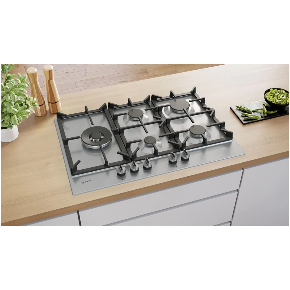 Neff T27CIS8N0 N70 Falme Slelect 75cm Stainless Steel Gas Hob - Image 4