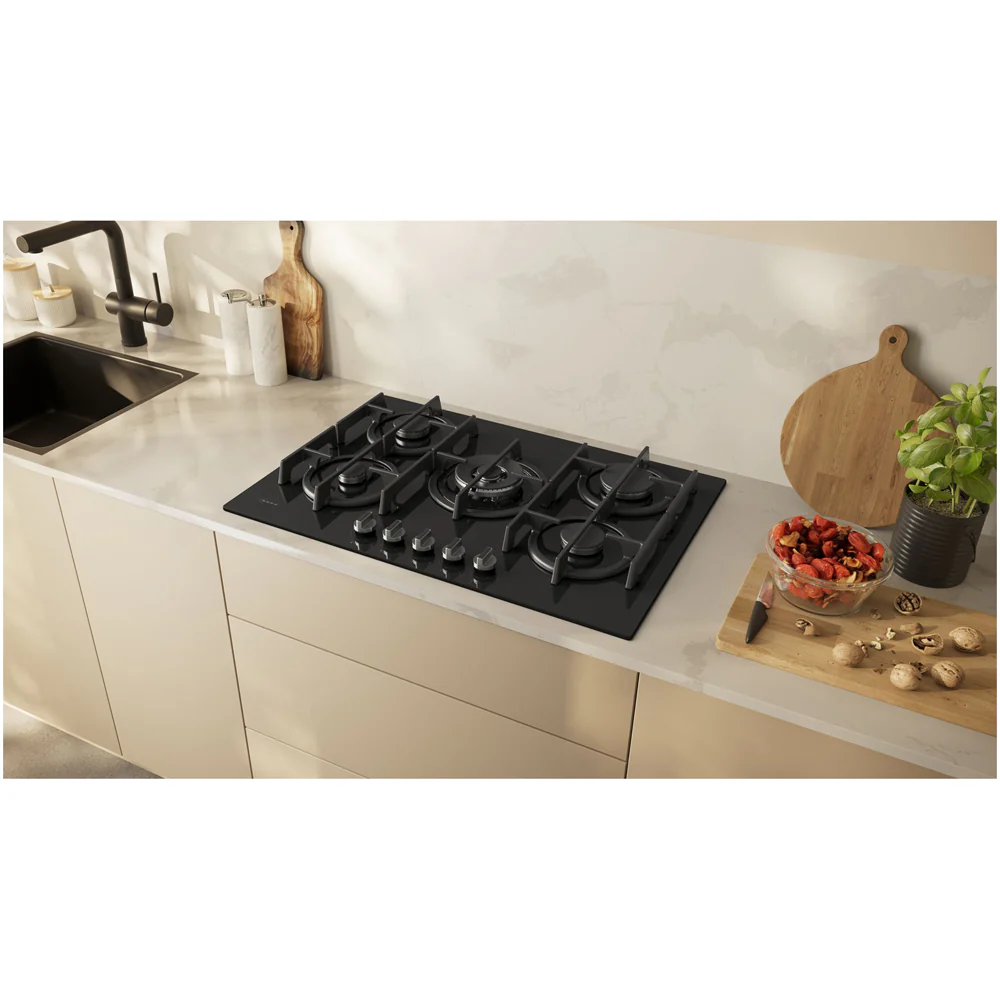 Neff T27PIQ4S0 N70 Flame Select 75cm Gas on Glass Hob - Image 2