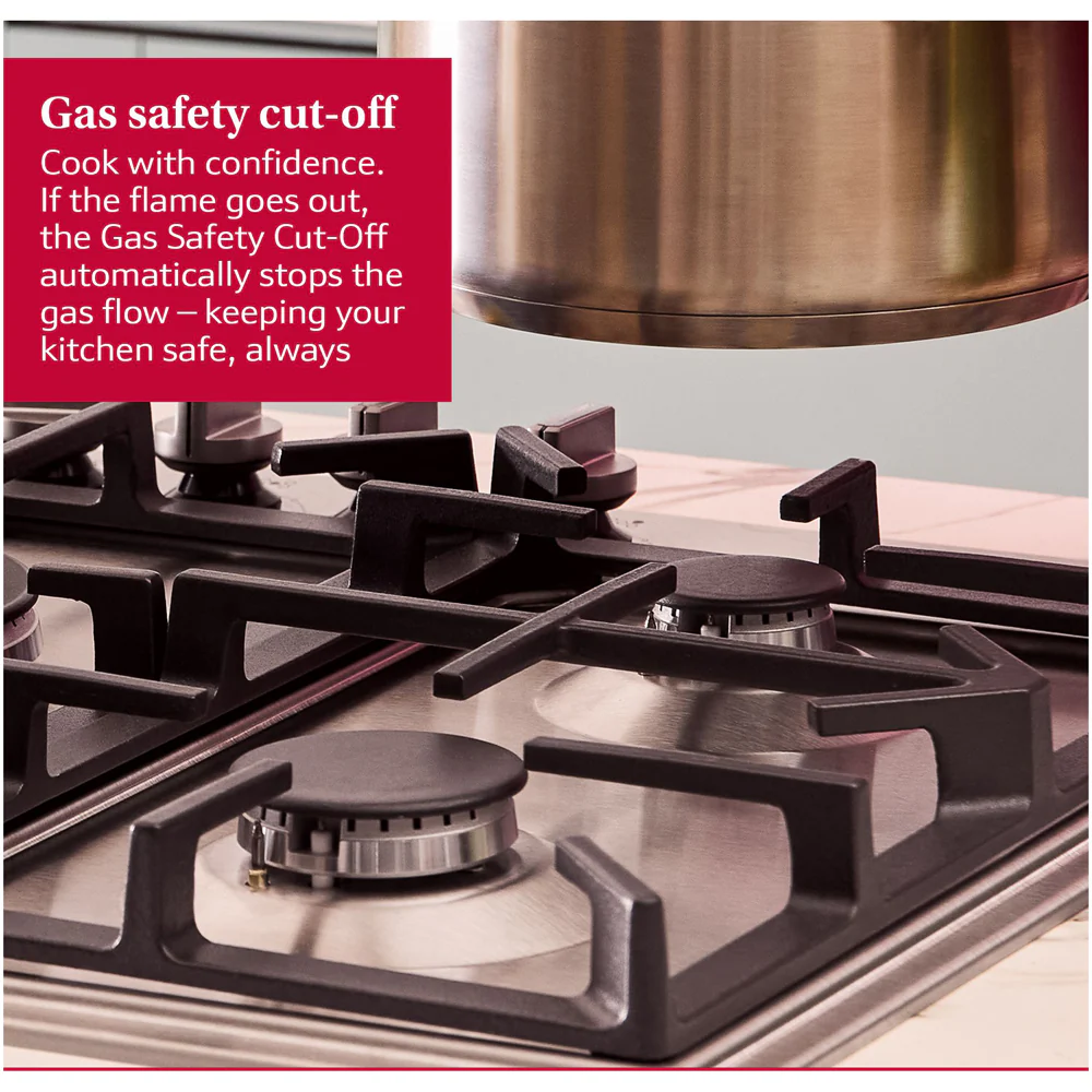 Neff T29CIR8N0 N70 Flame Select 90cm Stainless Steel Gas Hob - Image 12