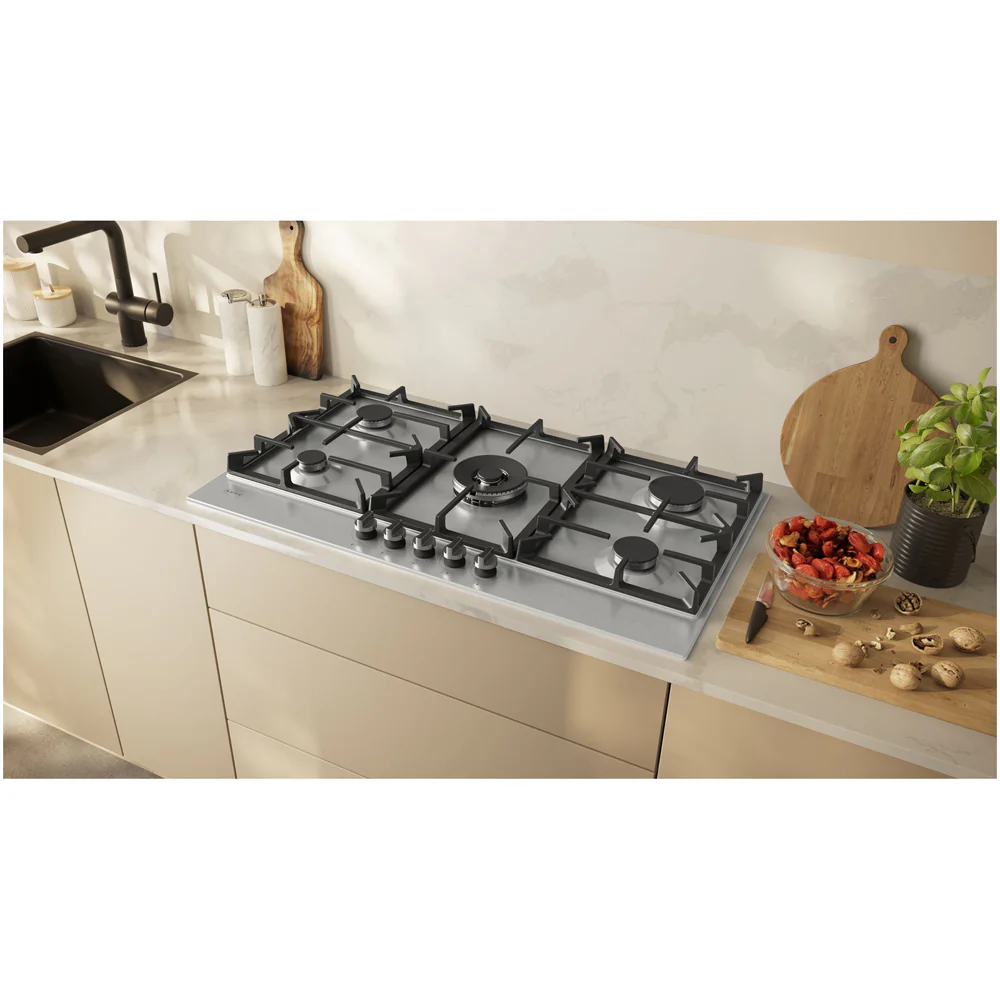 Neff T29CIR8N0 N70 Flame Select 90cm Stainless Steel Gas Hob - Image 2