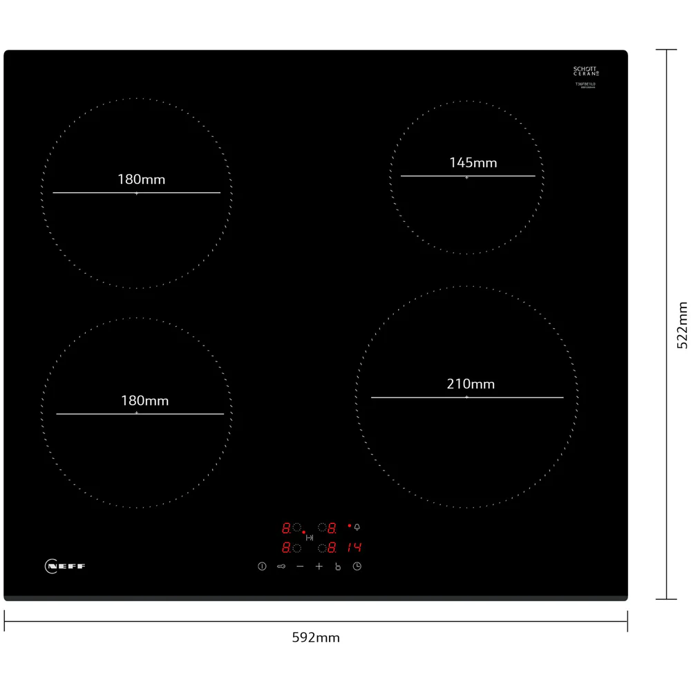 Neff T36FBE1L0 60cm Induction Hob With Touch Control - Image 3