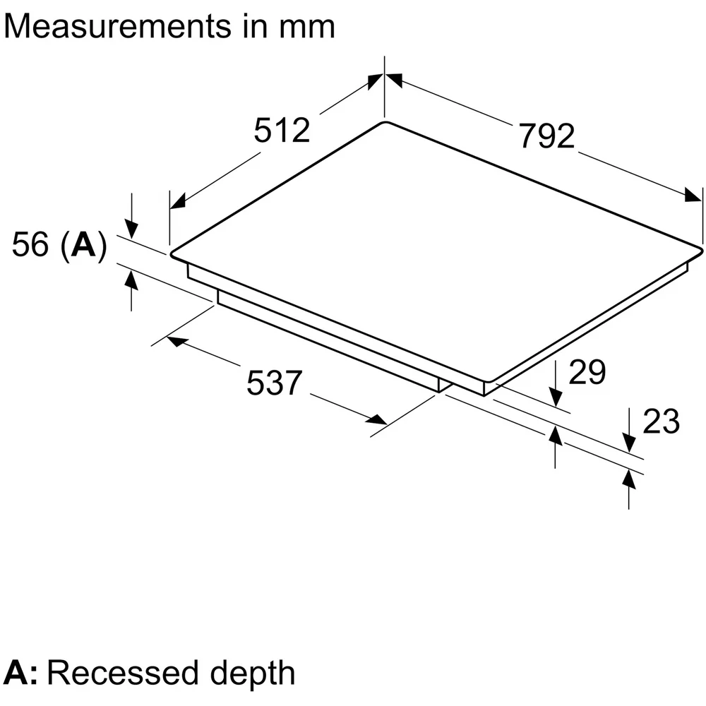 Neff T58PHW1L0 N70 80cm Flush line Combi Zone Induction Hob - Image 15