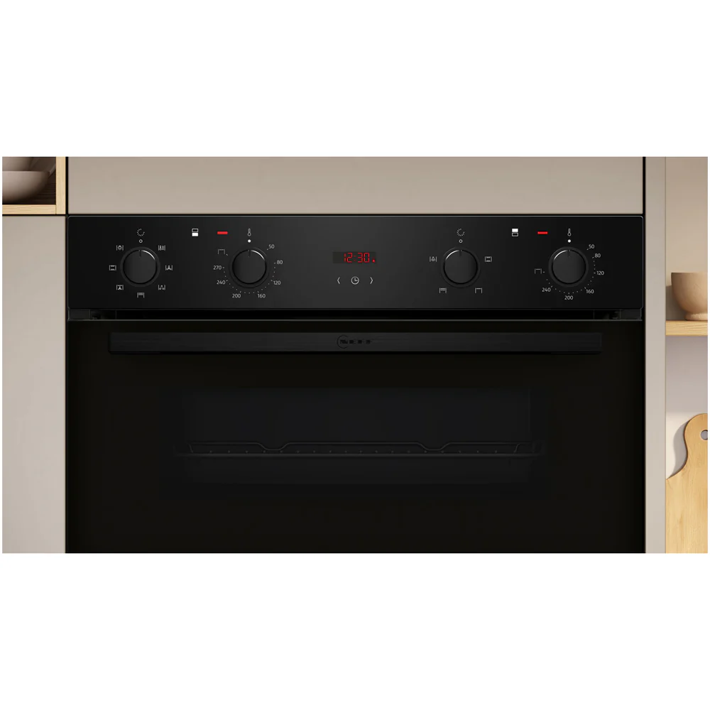 Neff U1DCC0AK3B N30 Built in Electric Double Oven Black - Image 6
