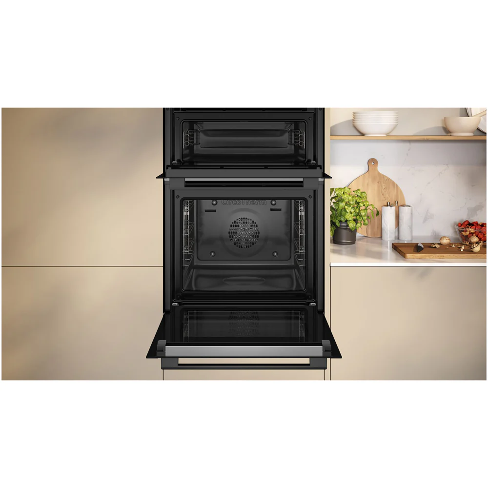 Neff U2ACH7AG7B N50 Built in Self Cleaning Electric Double Oven Graphite - Image 4