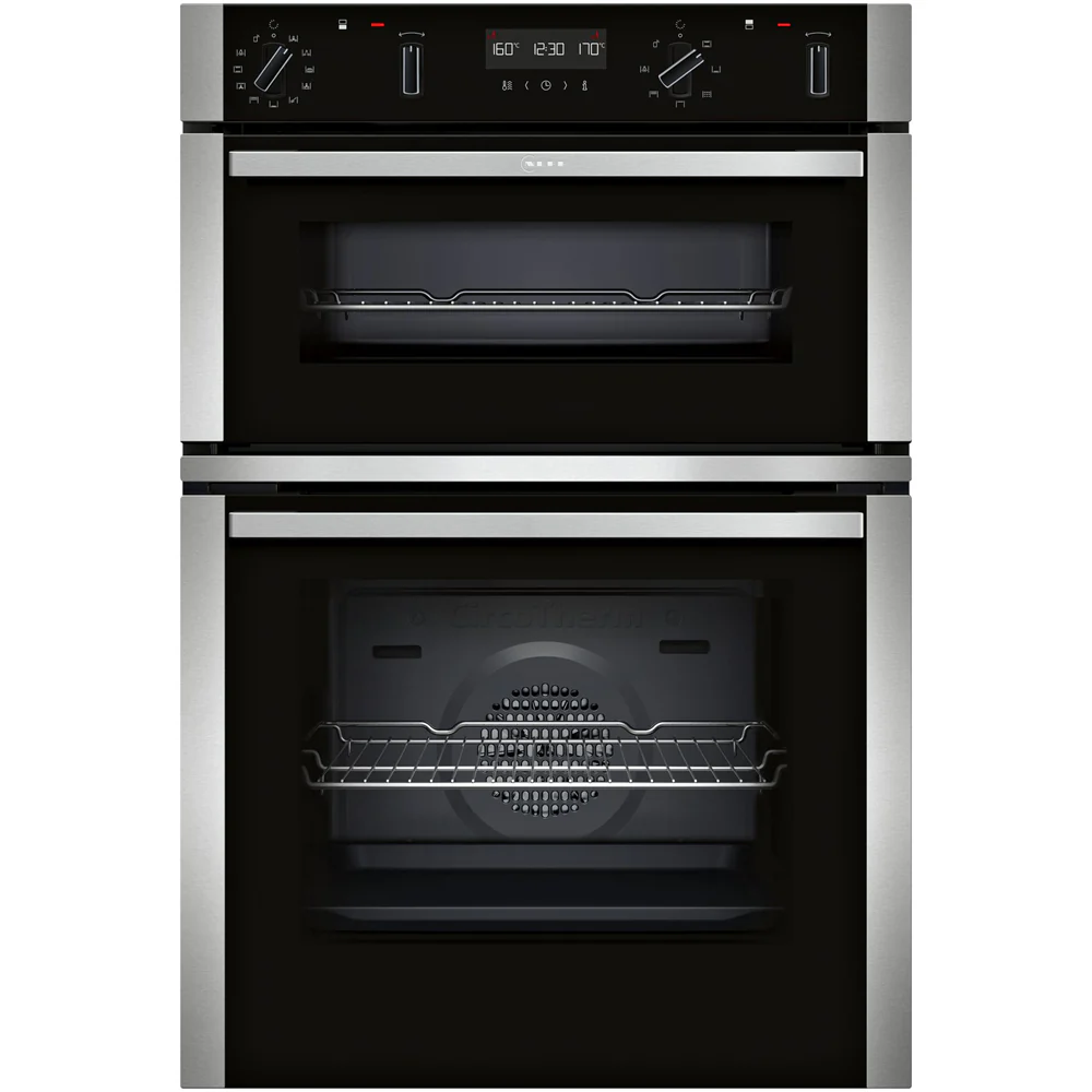 Neff U2ACH7AN7B Built in Self Cleaning Electric Double Oven Stainless Steel