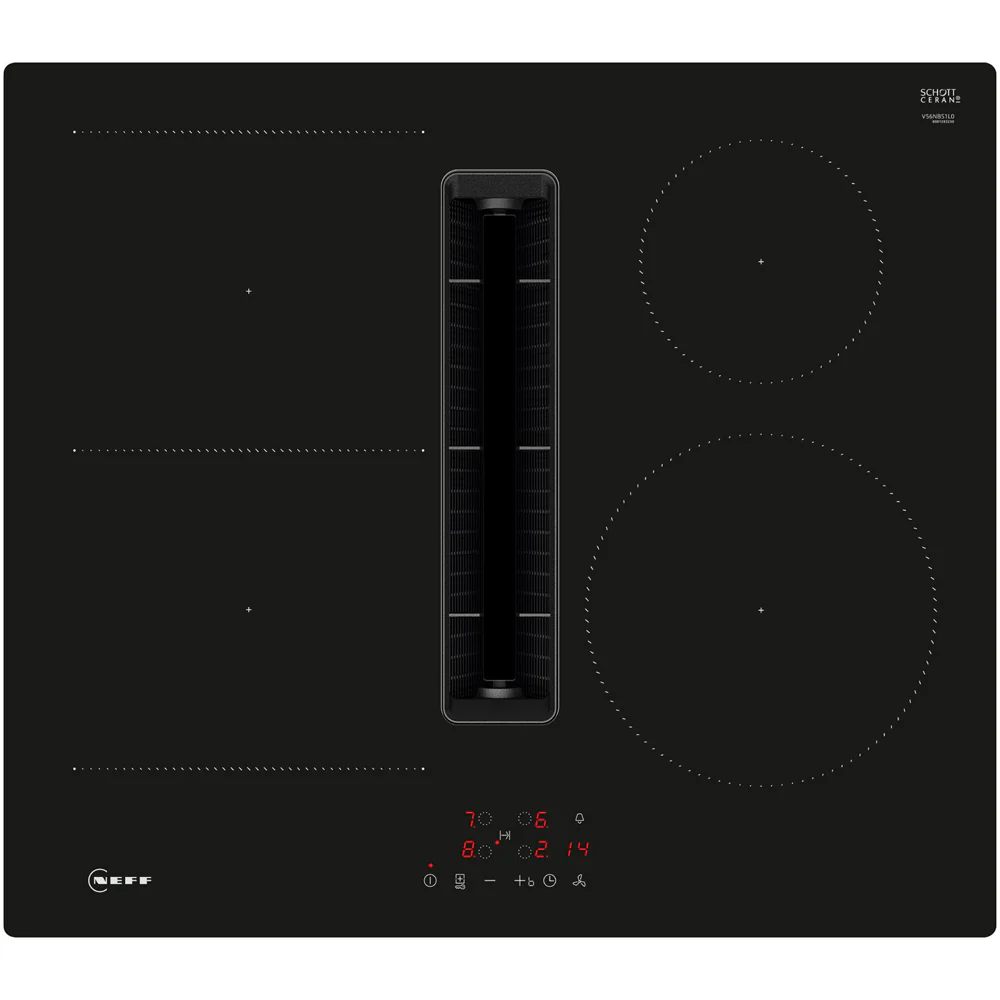 Neff V56NBS1L0 60cm Induction Hob with Integrated Ventilation System